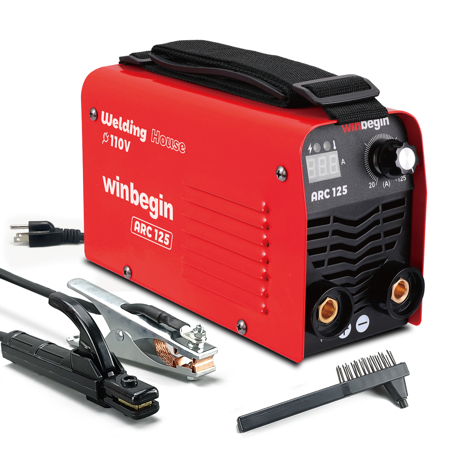 125A Stick Welder Super Mini and Portable Welding Machine 110V Digital Display IGBT Inverter Welder