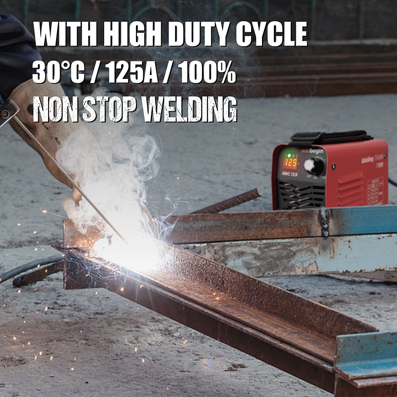 125A Stick Welder Super Mini and Portable Welding Machine 110V Digital Display IGBT Inverter Welder